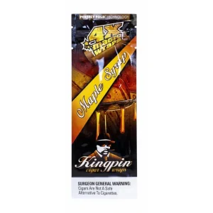 KINGPIN CIGAR WRAPS - (Pack of 1) -4COUNT