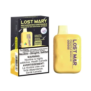 Pineapple Mango Ice Lost Mary OS5000 – Disposable Vape
