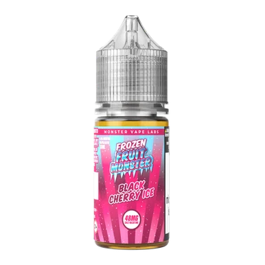 Black Cherry Ice Frozen Fruit Monster Salt Vape Juice - Image 2