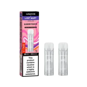 Hawcos X Lost Mary Crystal Pro Blueberry Peach Ice Refill Pods
