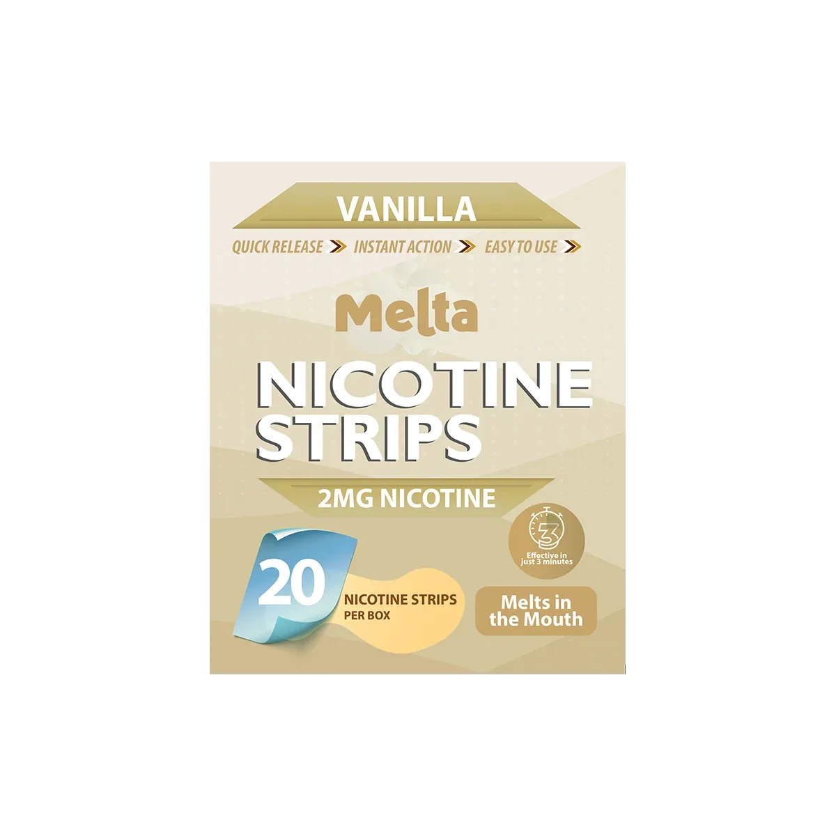 Vanilla Melta Nicotine Strips