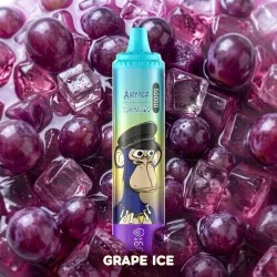 [Ships from EU-1 Warehouse] Authentic Airmez Tornado 50k Puffs Disposable Kit 850mAh 25ml - Grape Ice, 50,000 puffs