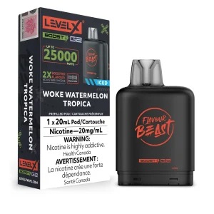 Woke Watermelon Tropica Iced Flavour Beast Boost G2 – Level X Pod