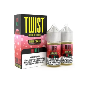 Red No.1 2x 30ml (60ml) Nic Salt Vape Juice – Twist E-Liquids
