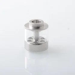 Replacement Tank Tube Kit with knurling Surface for Empire V Style RTA - Transparent, Stainless Steel + Glass