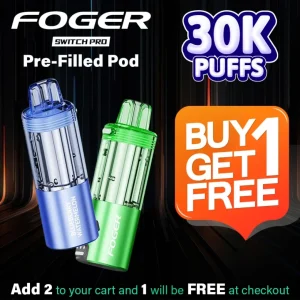 Foger Switch Pro Pre-Filled Replacement Pod (30000 Puffs) - Buy 1 Get 1 Free
