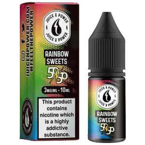 Juice N' Power 50:50 Rainbow Sweet 10ml E-Liquid