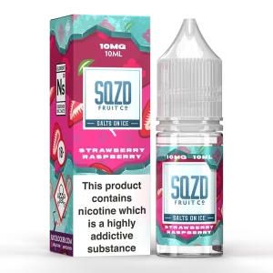 SQZD On Ice Strawberry Raspberry 10ml Nic Salt