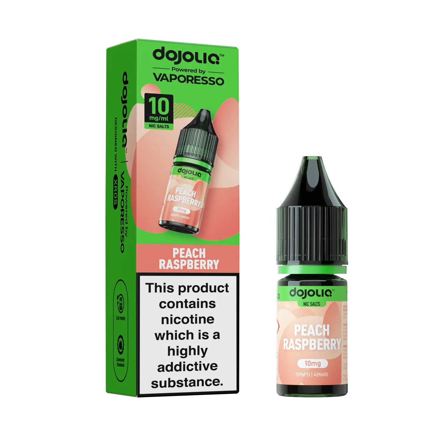 Vaporesso DojoLIQ Peach Raspberry 10ml Nic Salt
