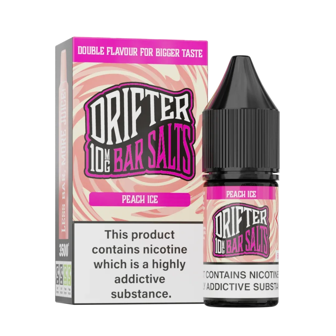 Drifter Bar Salts Peach Ice 10ml Nic Salt