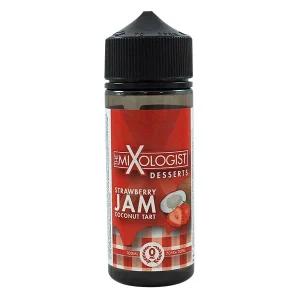 The Mixologist Desserts Strawberry Jam Coconut Tart 100ml Shortfill (Out of Date)