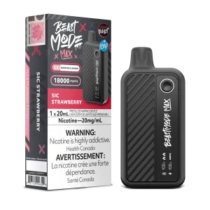 Sic Strawberry Iced Flavour Beast Mode Max – Disposable Vape