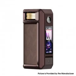 [Ships from Bonded Warehouse] Authentic VOOPOO Drag 6 220W Box Mod - Brown, 4400mAh, VW 5~220W