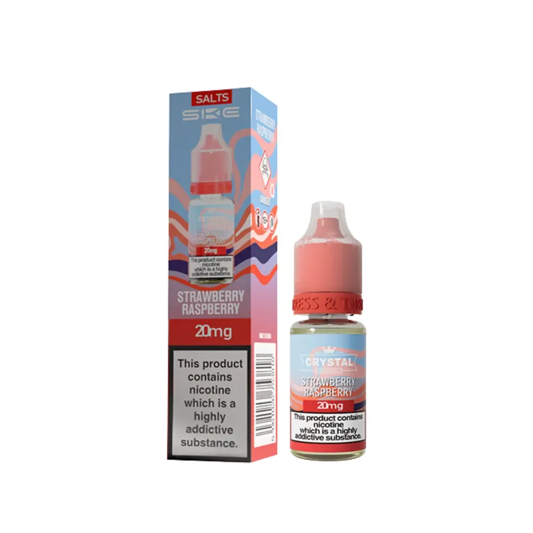 SKE Crystal Strawberry Raspberry 10ml Nic Salt E-liquid