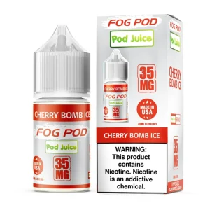 Fog Pod X Pod Juice Cherry Bomb Ice Salt 30ml E-Juice