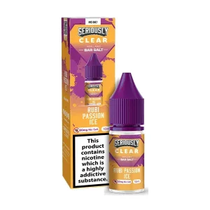 Doozy Vape Seriously Clear Rubi Passion Ice 10ml Nic Salt