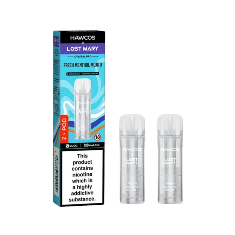 Hawcos X Lost Mary Crystal Pro Fresh Menthol Mojito Refill Pods