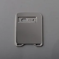 Authentic ETU B1 Replacement Front Door Cover Plate for BB / Billet / Boro Tank - Silver, Titanium Alloy