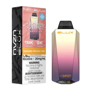Mango Peach Ice NVZN Elux Cyberover 18K – Disposable Vape