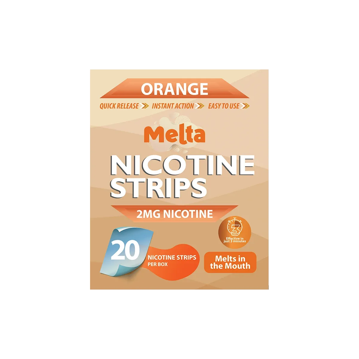 Orange Melta Nicotine Strips