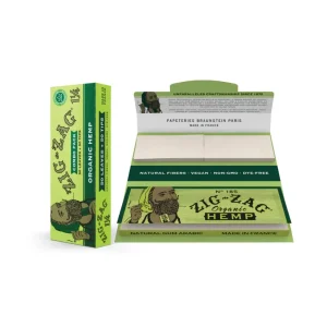 Zig Zag 1-1/4 Leaves Tips (Pack of 1)-50COUNT Organic Hemp