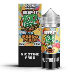 Keep It 100 Iced Mango Peach 100ml Shortfill (Short Date / Out of Date)