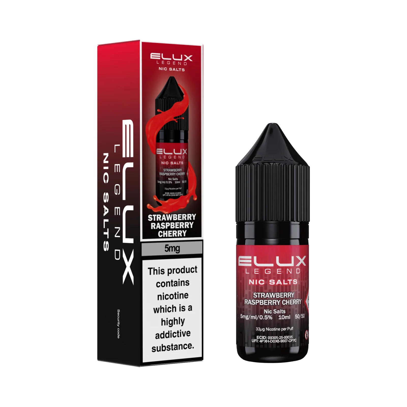 Elux Legend Strawberry Raspberry Cherry 10ml Nic Salt