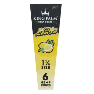 KING PALM HEMP - 1-1/4 CONES - (Pack of 1)- 6COUNT