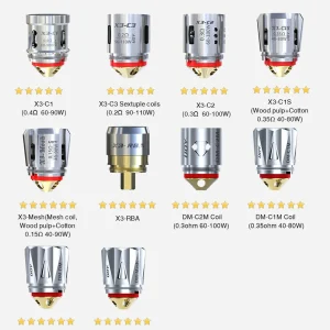 IJOY X3,DM, KM Coils Pack of 3 (For Avenger, Captain,Kantana)