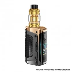 [Ships from Bonded Warehouse] Authentic GeekVape Aegis Legend 5 220W Mod Kit with Z Sub Ohm Tank - Racing Gold, VW 5~220W