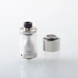CloudOneX Cloud One X Style RTA Rebuildable Tank Atomizer - Silver, 3.3ml, 22mm Diameter