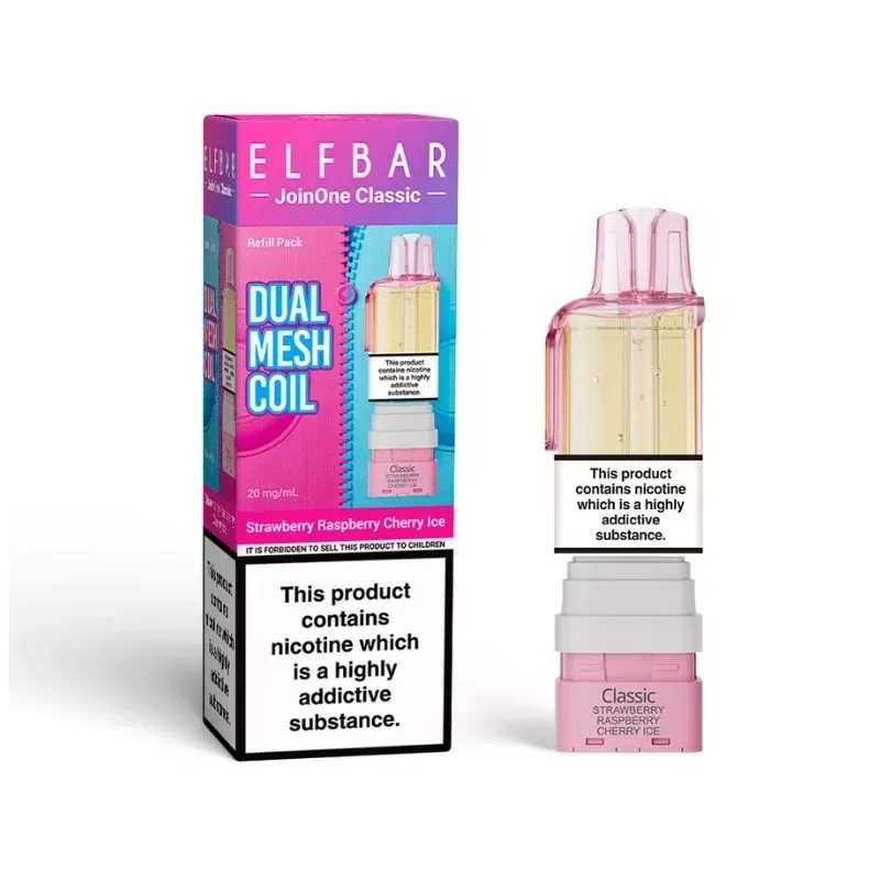 Elf Bar JoinOne15 Classic Strawberry Raspberry Cherry Ice Refill Pods