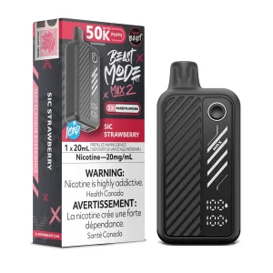 Sic Strawberry Flavour Beast Mode Max 2 – Disposable Vape
