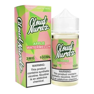 Cloud Nurdz Watermelon Apple Synthetic Nicotine 100ml E-Juice