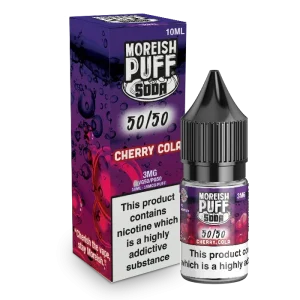 Moreish Puff Soda 50/50: Cherry Cola Soda 10ml E-Liquid