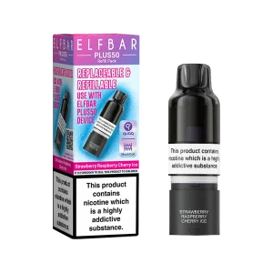 Strawberry Raspberry Cherry Ice ElfBar Plus 50 Refill Pack