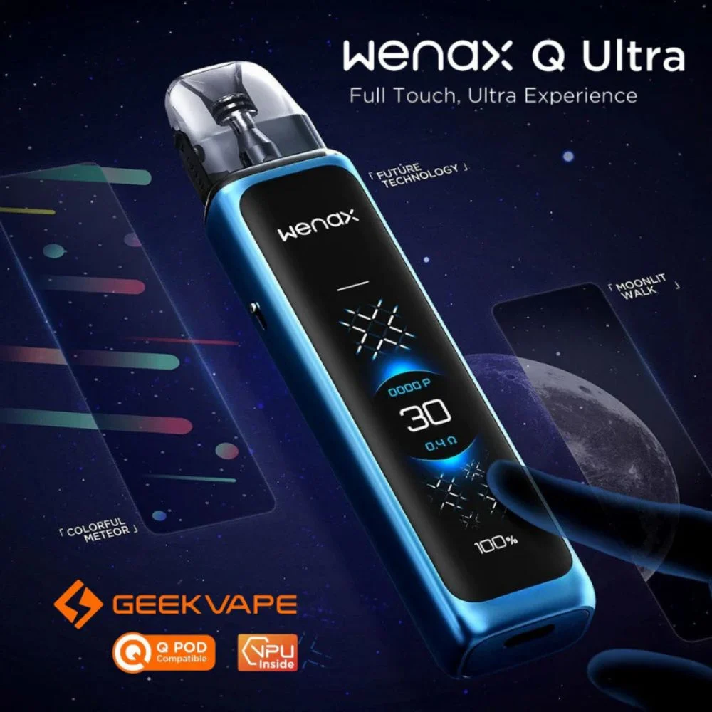 Geekvape Wenax Q Ultra Pod Kit – 1300mAh Touch Screen, 3ml - Image 2