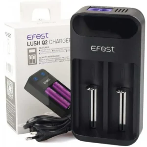 Efest LUSH Q2 Intelligent LED Battery Charger - 2 Bay