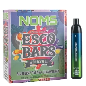 Noms Esco Bars Blueberry Papaya Strawberry Disposable Vape