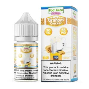 Pod Juice Salt Graham Craker Salt Tobacco Free Nicotine E-Juice 30ml