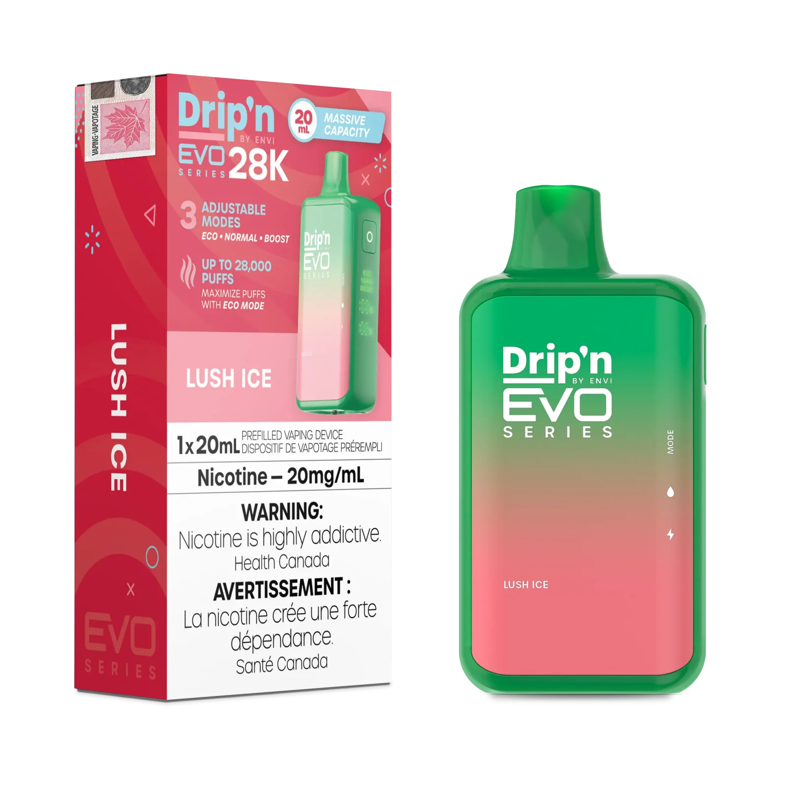 Lush Ice Drip’n by Envi EVO Series 28K – Disposable Vape