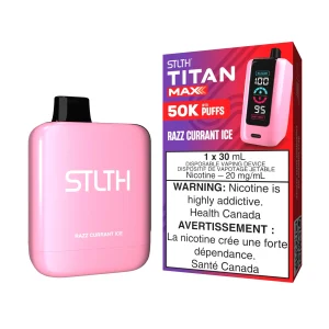 Razz Currant Ice STLTH Titan Max – Disposable Vape