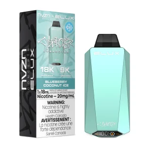 Blueberry Coconut Ice NVZN Elux Cyberover 18K – Disposable Vape