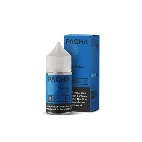 Pacha Salts Blue Razz Ice Synthetic Nicotine E-Juice 30ml - Image 2