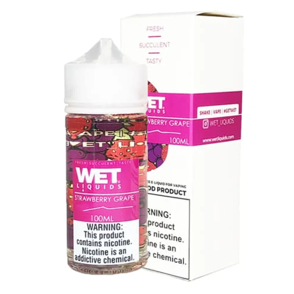 Wet Liquids Strawberry Grape 100ml Shortfill (Short Date / Out of Date)