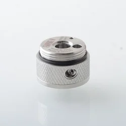 Replacement Build Deck with knurling Surface for Empire V Style RTA - Silver, Stainless Steel