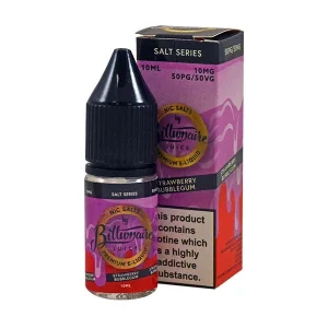 Billionaire Juice Strawberry Bubblegum 10ml Nic Salt (Out of Date)