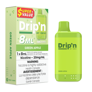 Green Apple Drip’n by Envi 8mL – Disposable Vape