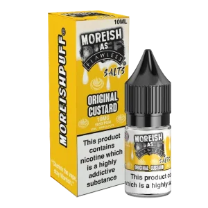 Moreish As Flawless Original Custard 10ml Nic Salt
