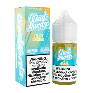 Cloud Nurdz Salts Iced Aloe Mango Synthetic Nicotine 30ml E-Juice